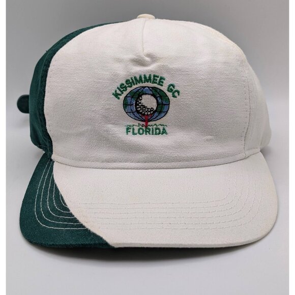 Kissimmee Golf Club Hat 90s Y2K Vintage Leather Adjustable Strap Back Florida - Picture 2 of 5